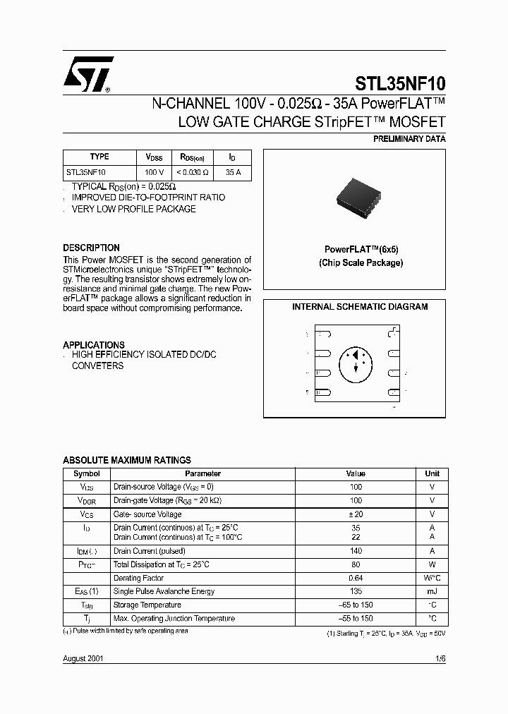 STL35NF10_67481.PDF Datasheet