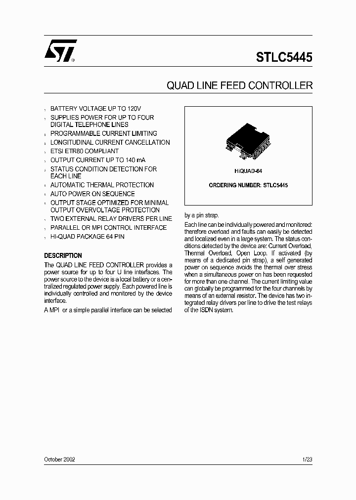 STLC5445_67013.PDF Datasheet