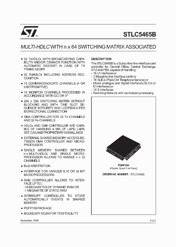STLC5465B_67016.PDF Datasheet