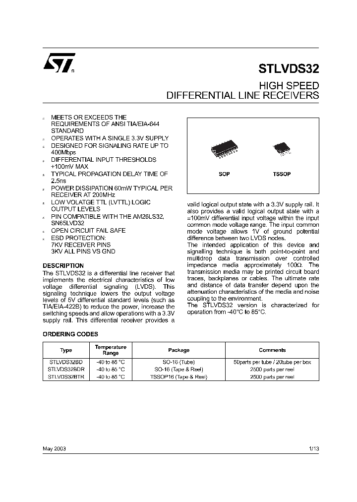 STLVDS32_76896.PDF Datasheet