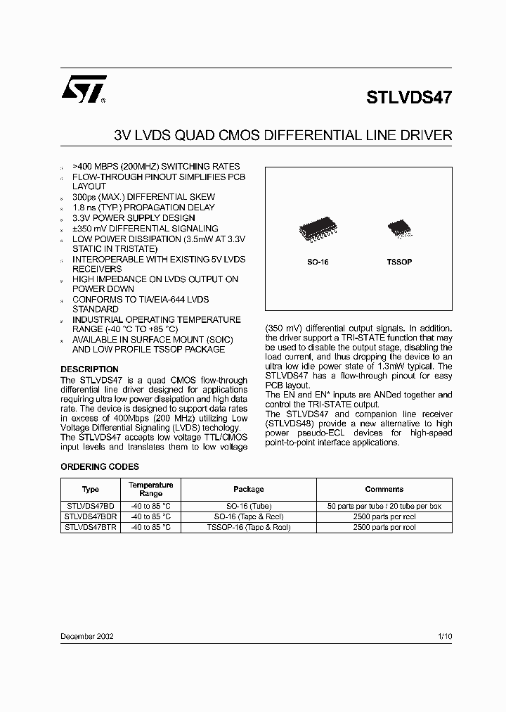 STLVDS47_76902.PDF Datasheet