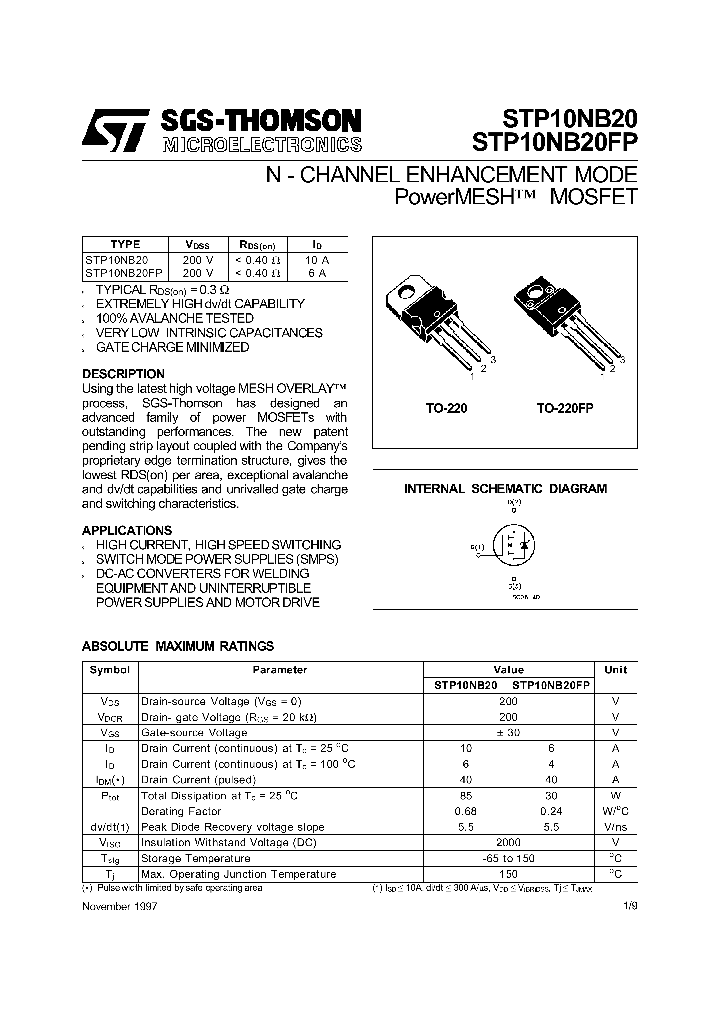 STP10NB20_64678.PDF Datasheet