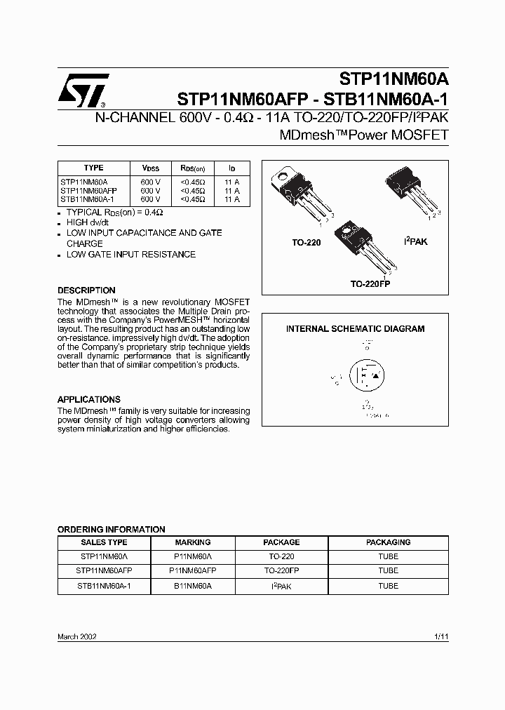 STP11NM60A_64705.PDF Datasheet
