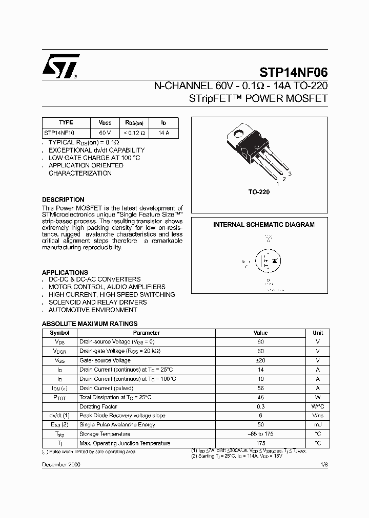 STP14NF06_64778.PDF Datasheet