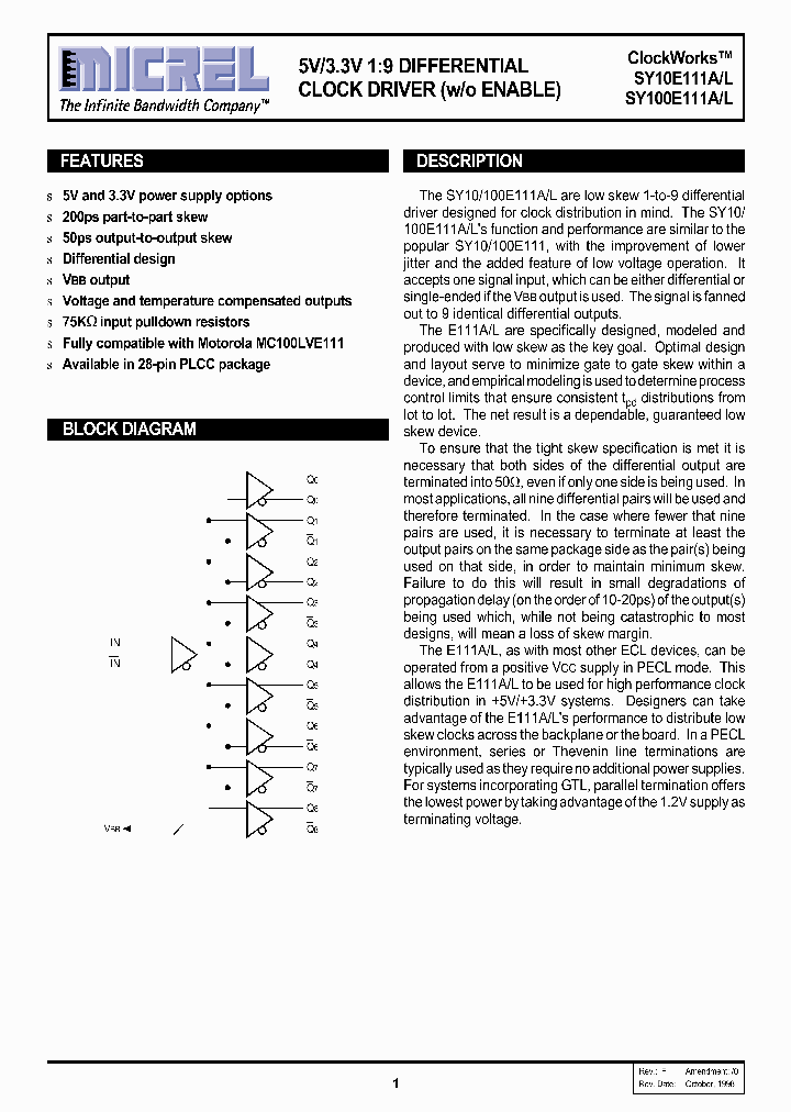 SY10E111A_92978.PDF Datasheet
