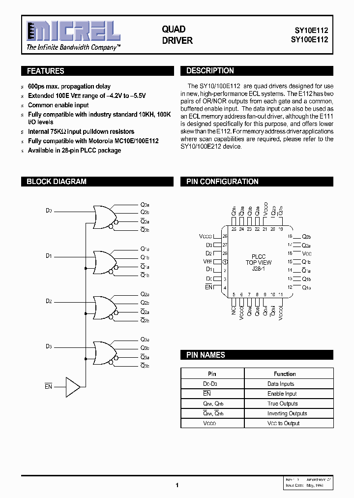 SY10E112_92998.PDF Datasheet