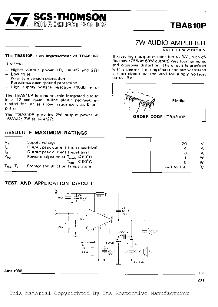 TBA810_71711.PDF Datasheet