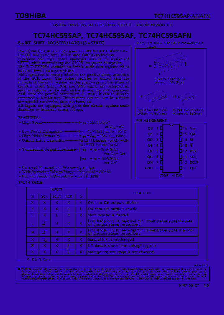 TC74HC595_78801.PDF Datasheet