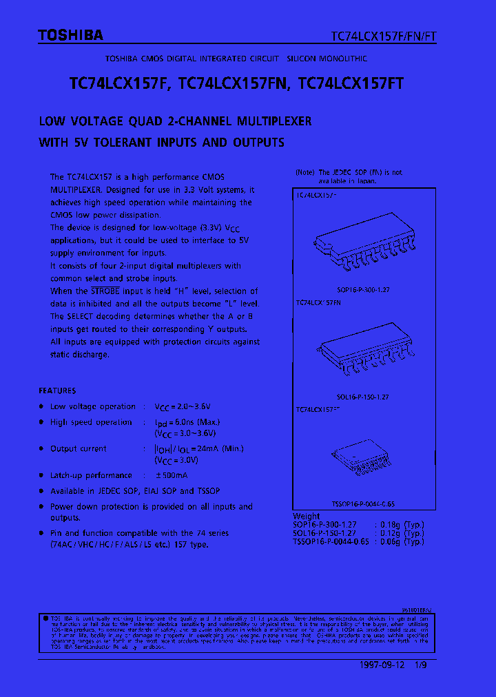 TC74LCX157_168003.PDF Datasheet