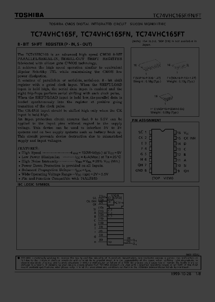TC74VHC165F_100414.PDF Datasheet