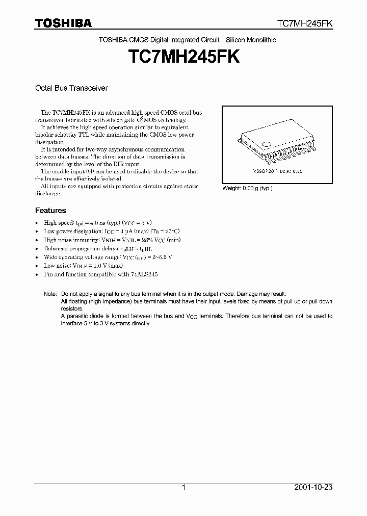 TC7MH245F_103033.PDF Datasheet
