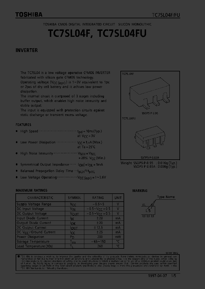 TC7SL04F_36894.PDF Datasheet