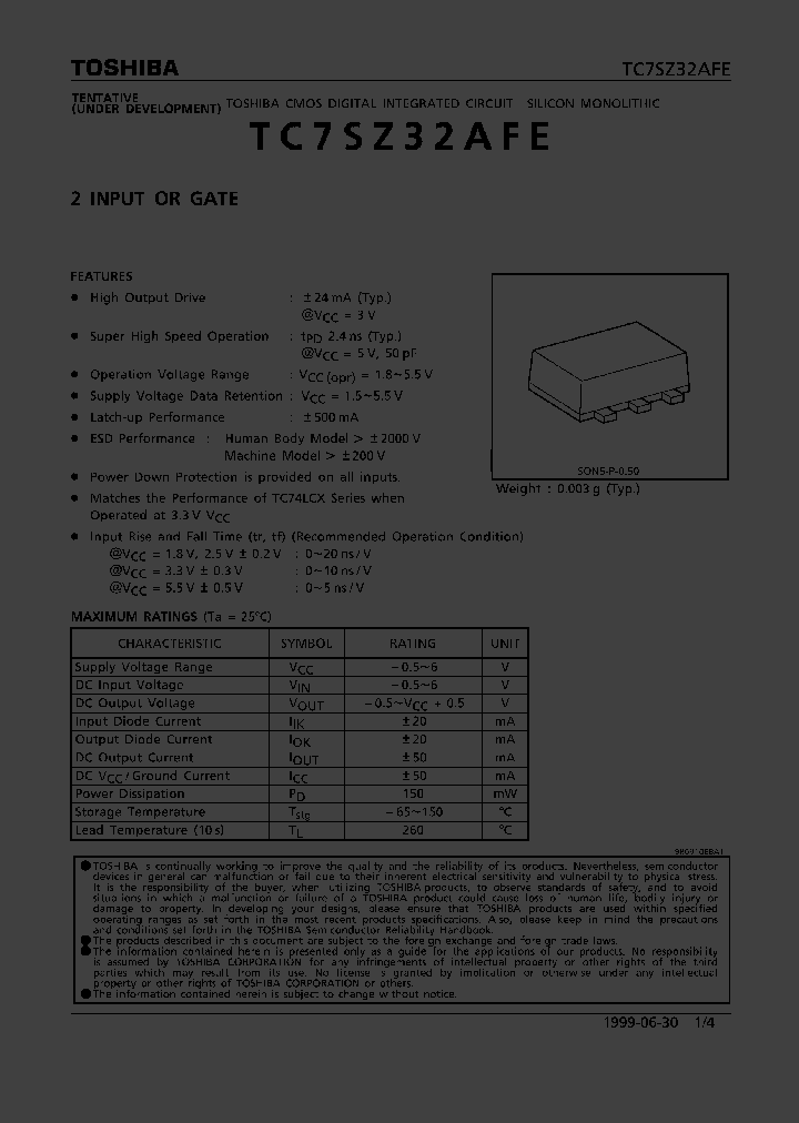 TC7SZ32AFE_167734.PDF Datasheet