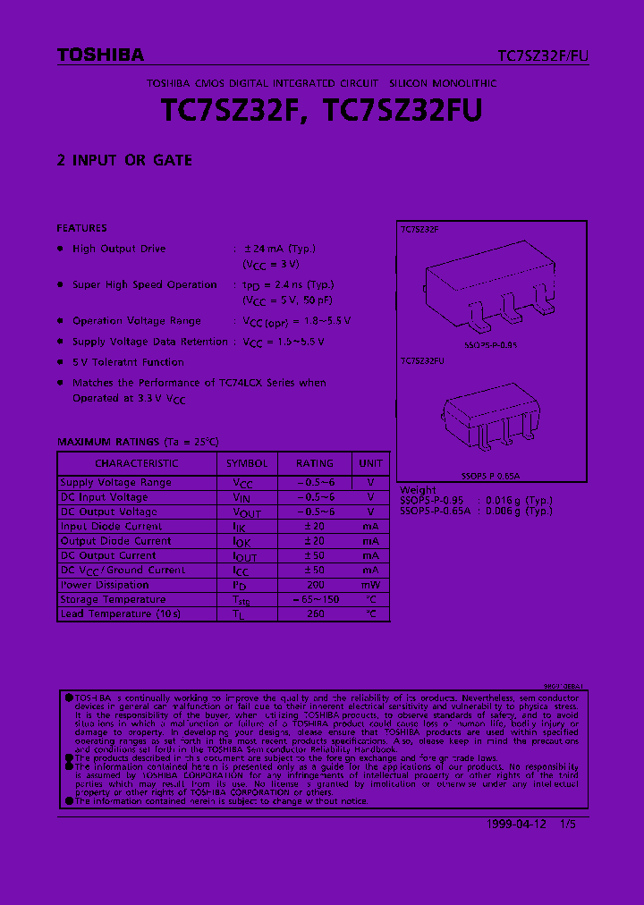 TC7SZ32_167733.PDF Datasheet