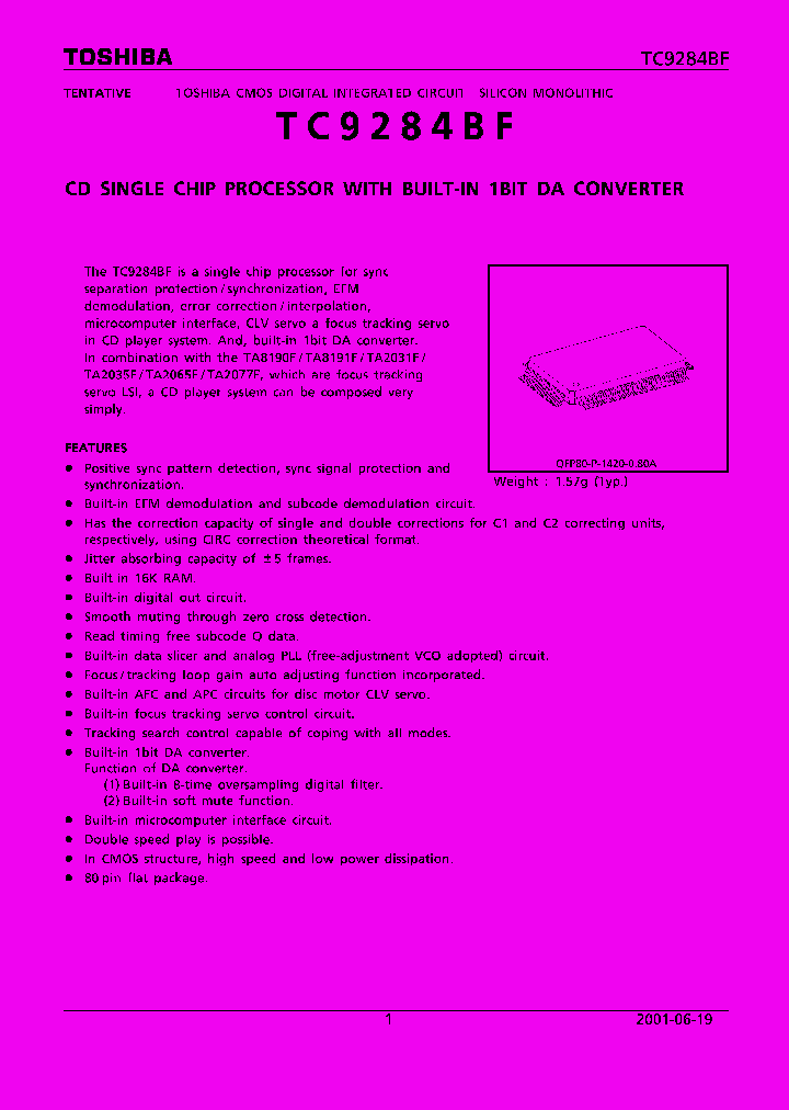 TC9284BF_78635.PDF Datasheet