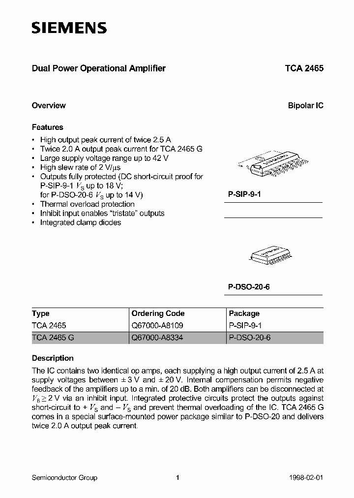 TCA2465_172364.PDF Datasheet