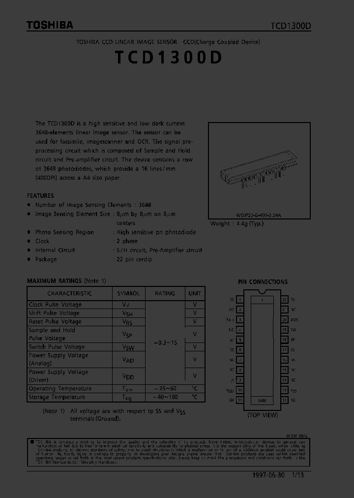 TCD1300D_70149.PDF Datasheet