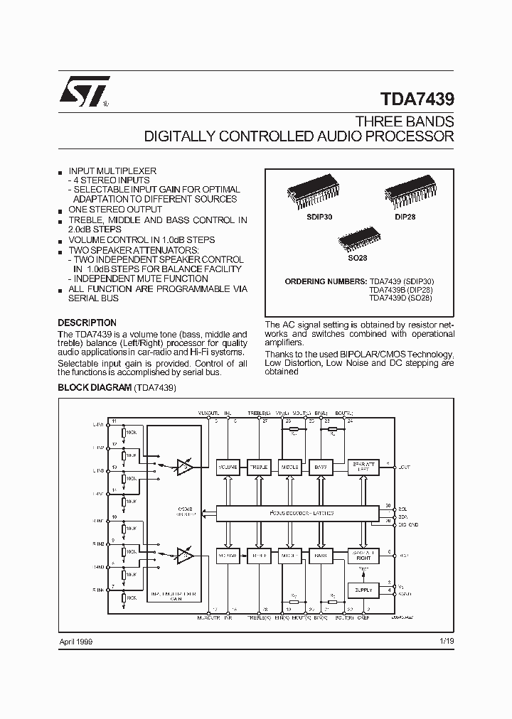 TDA7439_126872.PDF Datasheet