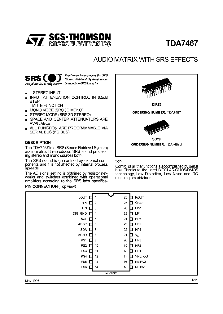 TDA7467_37023.PDF Datasheet