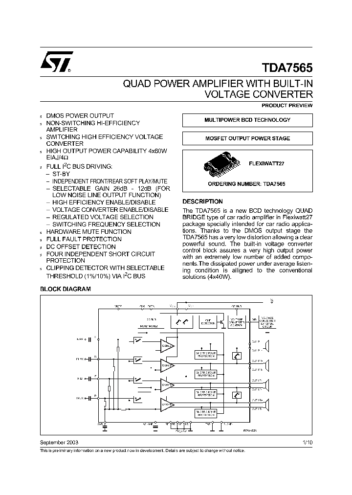 TDA7565_184035.PDF Datasheet