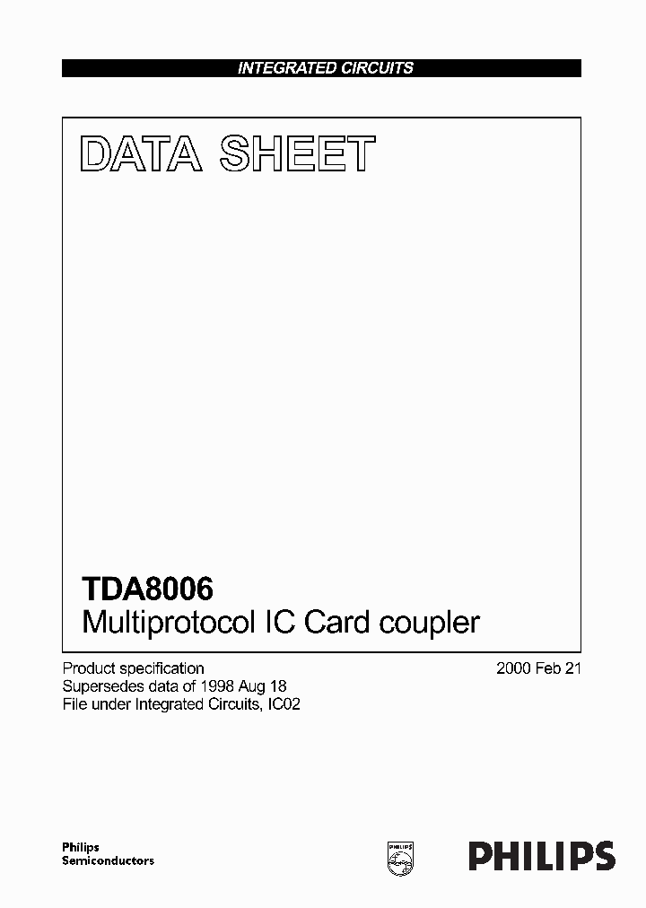 TDA8006_115547.PDF Datasheet