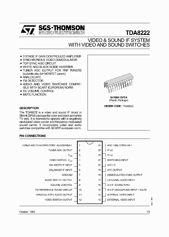 TDA8222_189272.PDF Datasheet