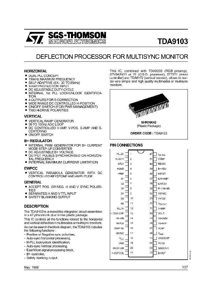 TDA9103_185373.PDF Datasheet