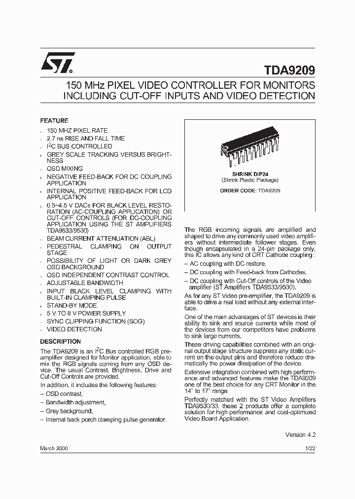 TDA9209_152863.PDF Datasheet