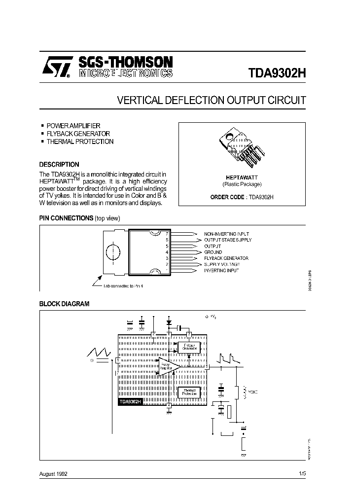 TDA9302_146102.PDF Datasheet