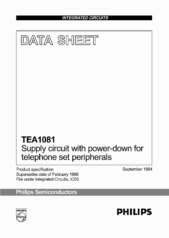 TEA1081_126146.PDF Datasheet