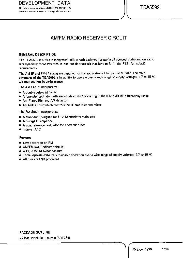 TEA5592_146499.PDF Datasheet