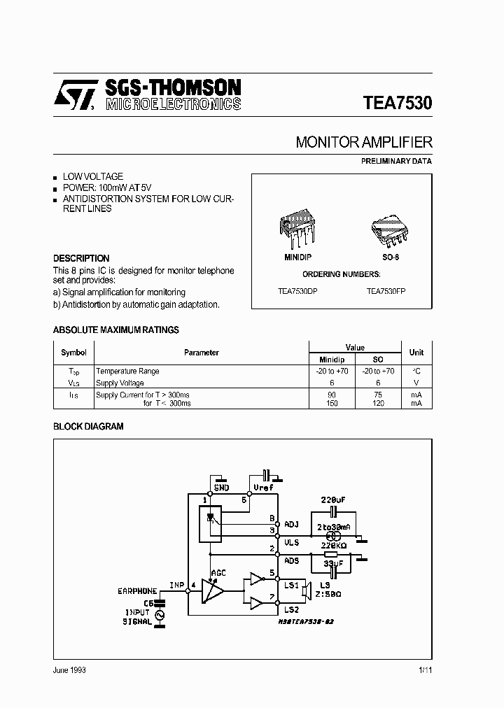TEA7530_69185.PDF Datasheet