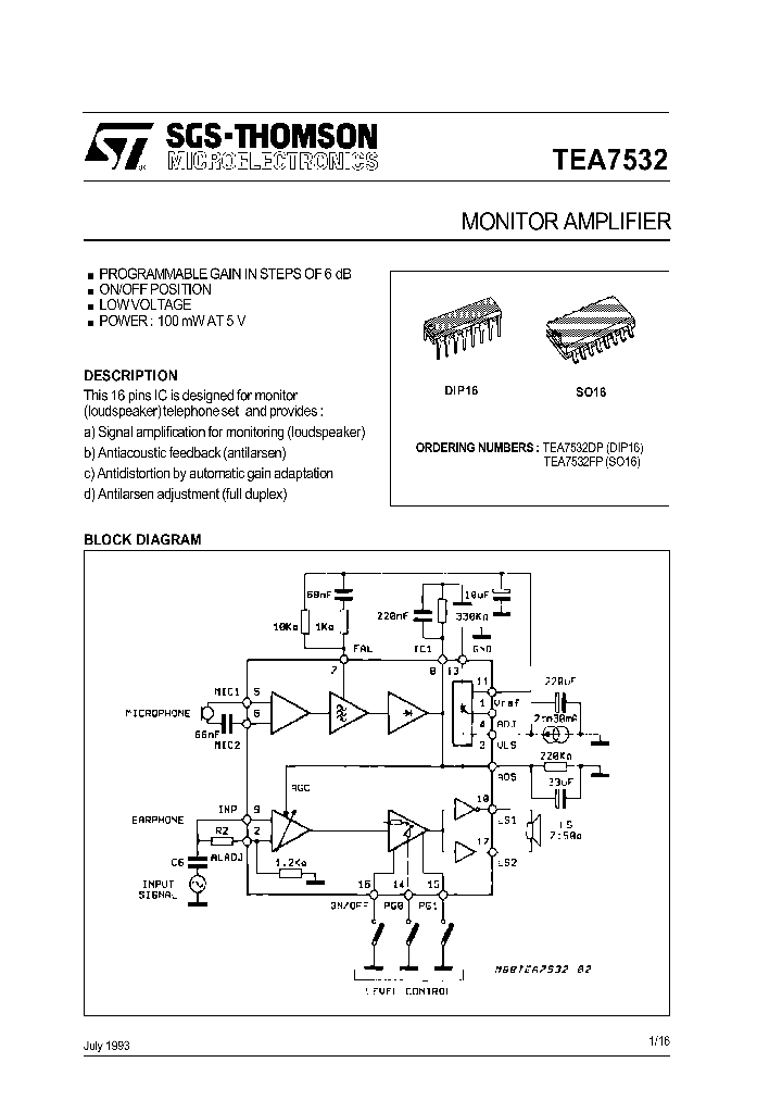 TEA7532_69188.PDF Datasheet