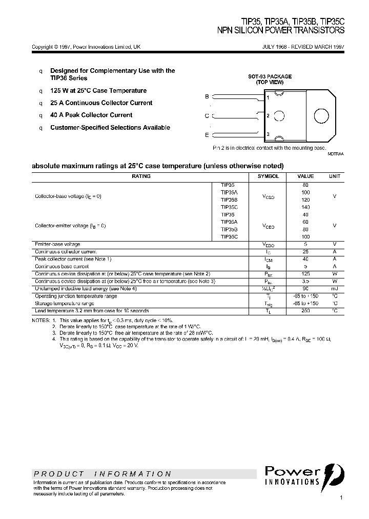TIP35A_69123.PDF Datasheet