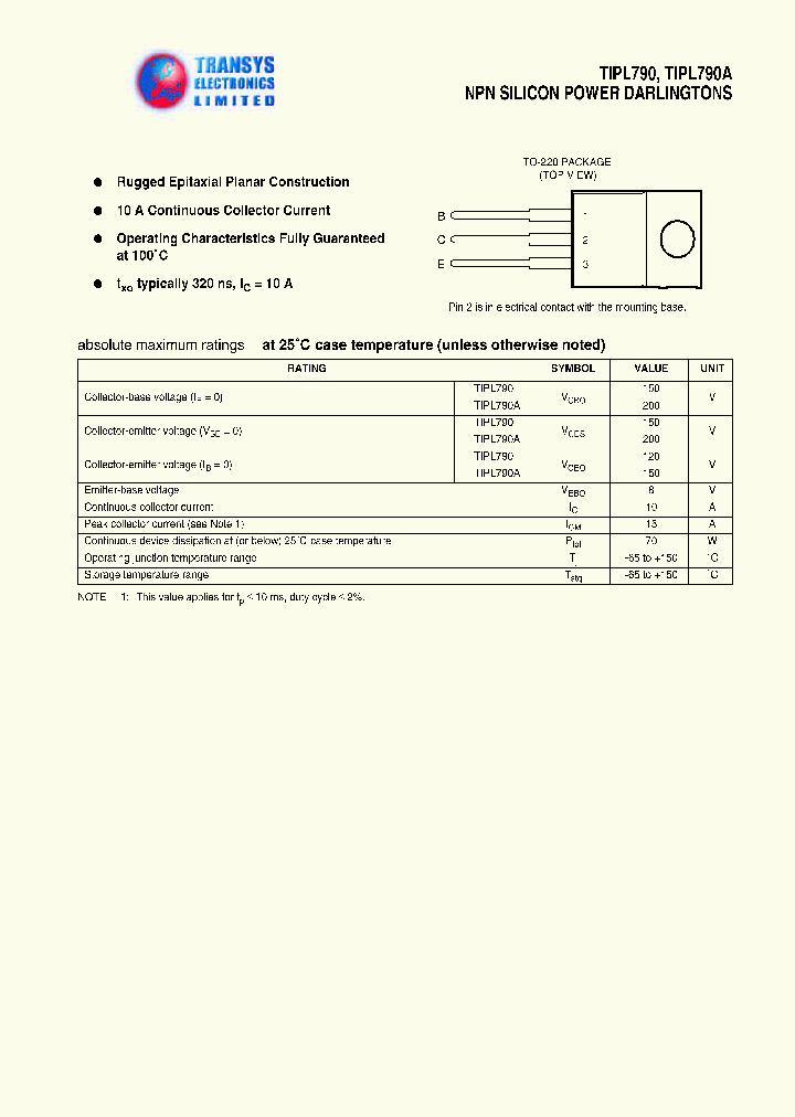TIPL790_69152.PDF Datasheet
