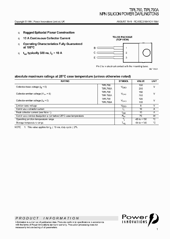 TIPL790A_69153.PDF Datasheet