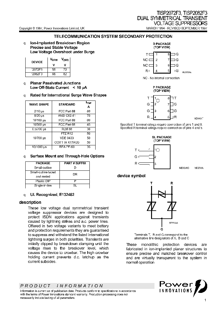 TISP2072F3_41259.PDF Datasheet