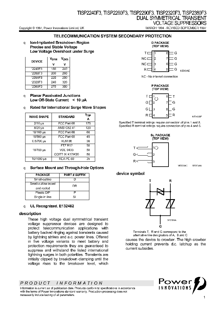 TISP2240F3_41268.PDF Datasheet