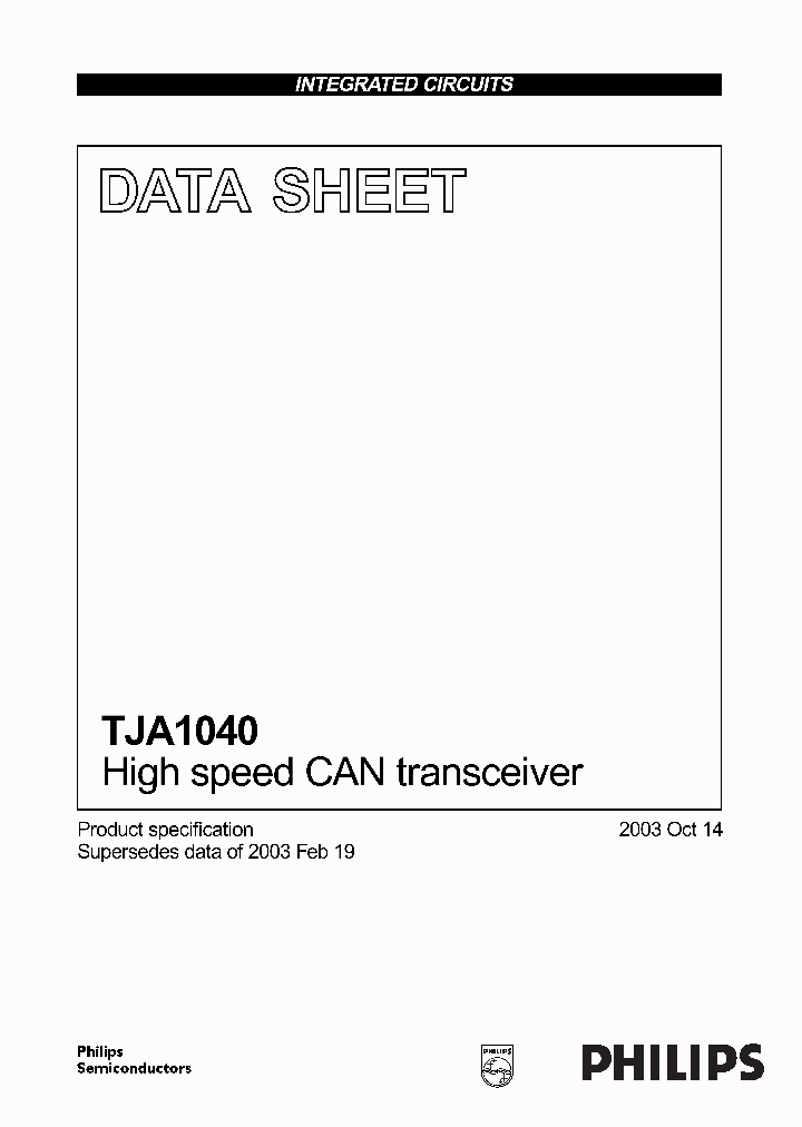 TJA1040_67731.PDF Datasheet