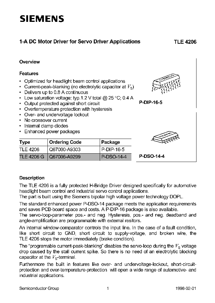 TLE4206_95153.PDF Datasheet
