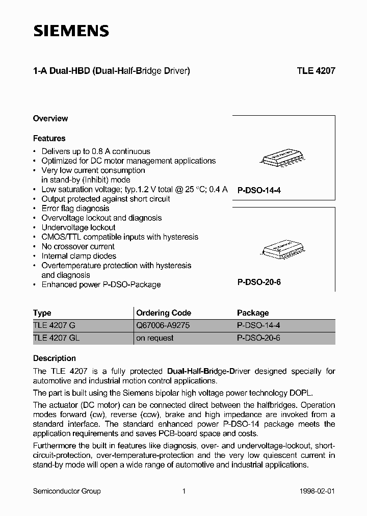TLE4207_95155.PDF Datasheet