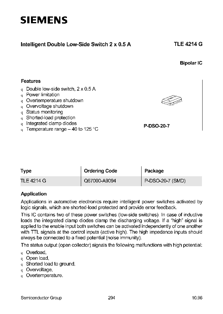 TLE4214G_23903.PDF Datasheet