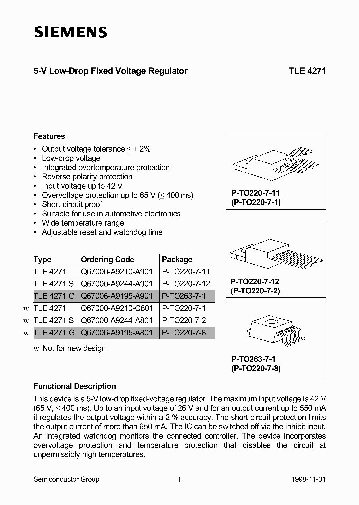 TLE4271G_101946.PDF Datasheet