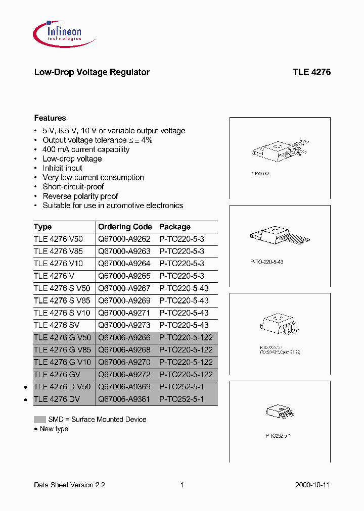 TLE4276DV_101961.PDF Datasheet