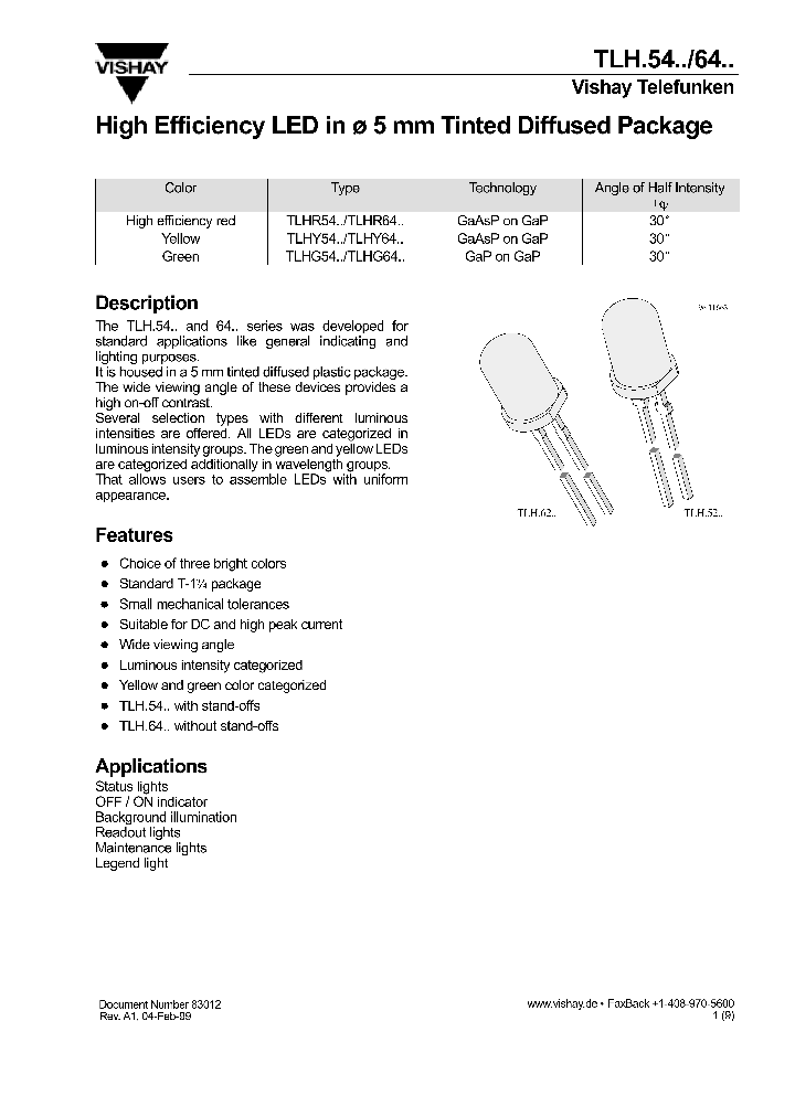 TLHR54_66861.PDF Datasheet