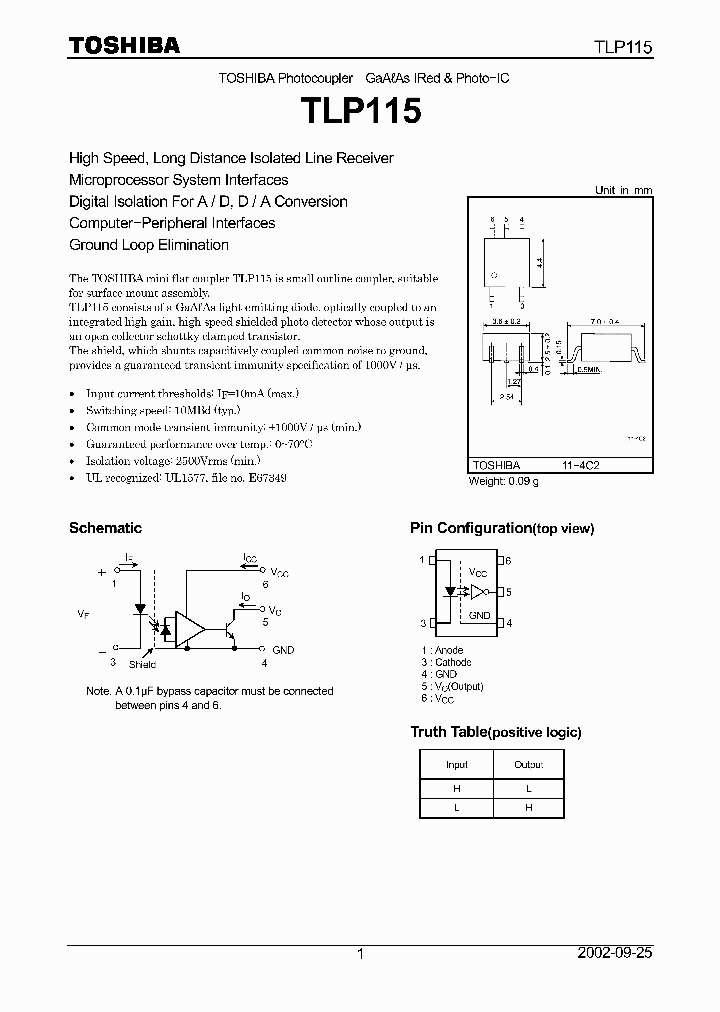 TLP115_37242.PDF Datasheet