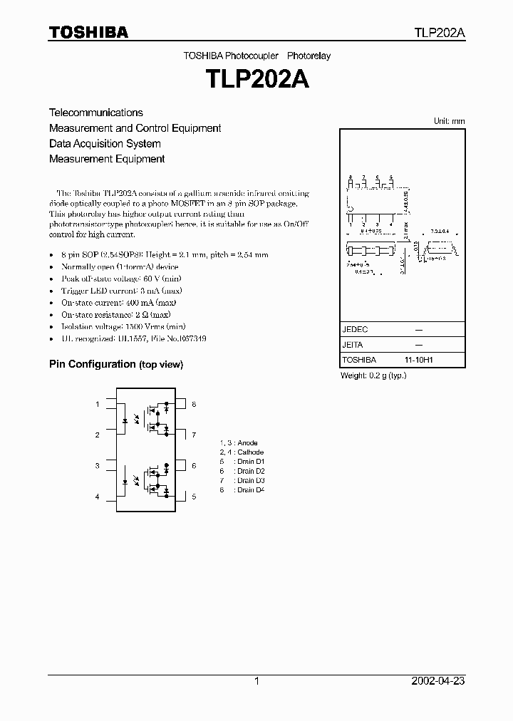 TLP202A_4067.PDF Datasheet