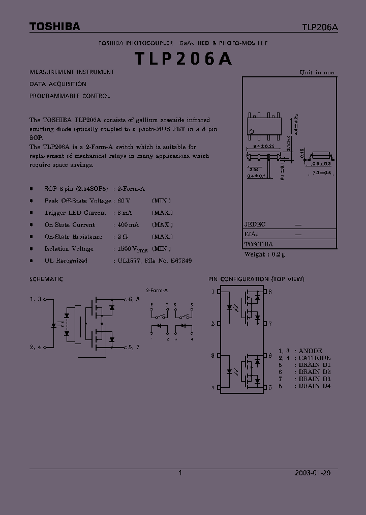 TLP206A_4069.PDF Datasheet