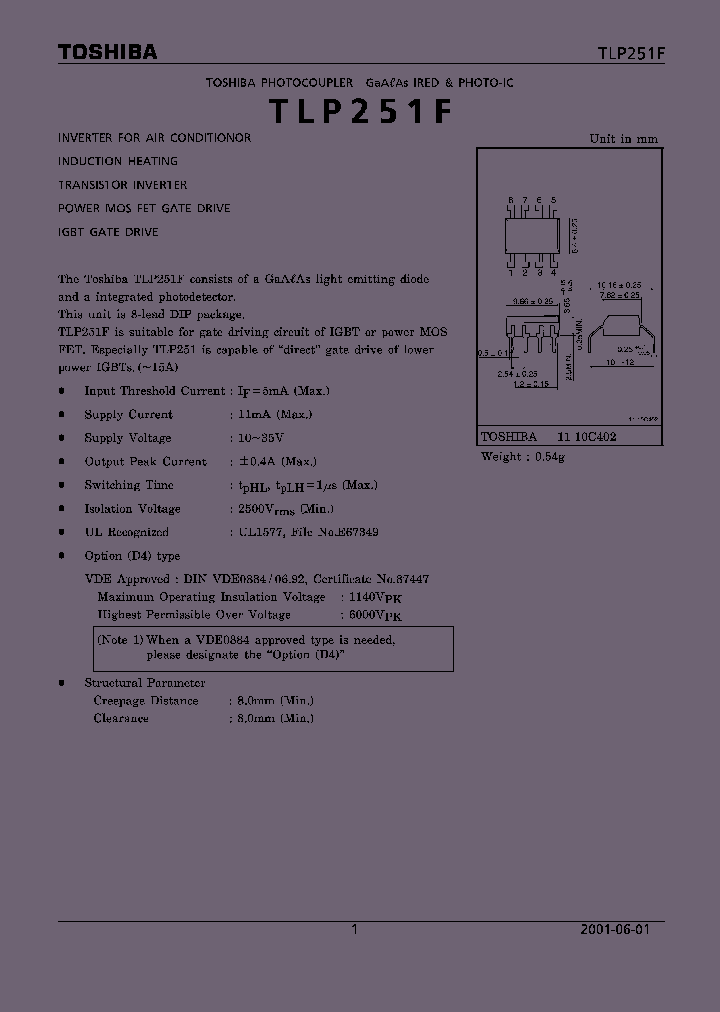 TLP251F_4080.PDF Datasheet
