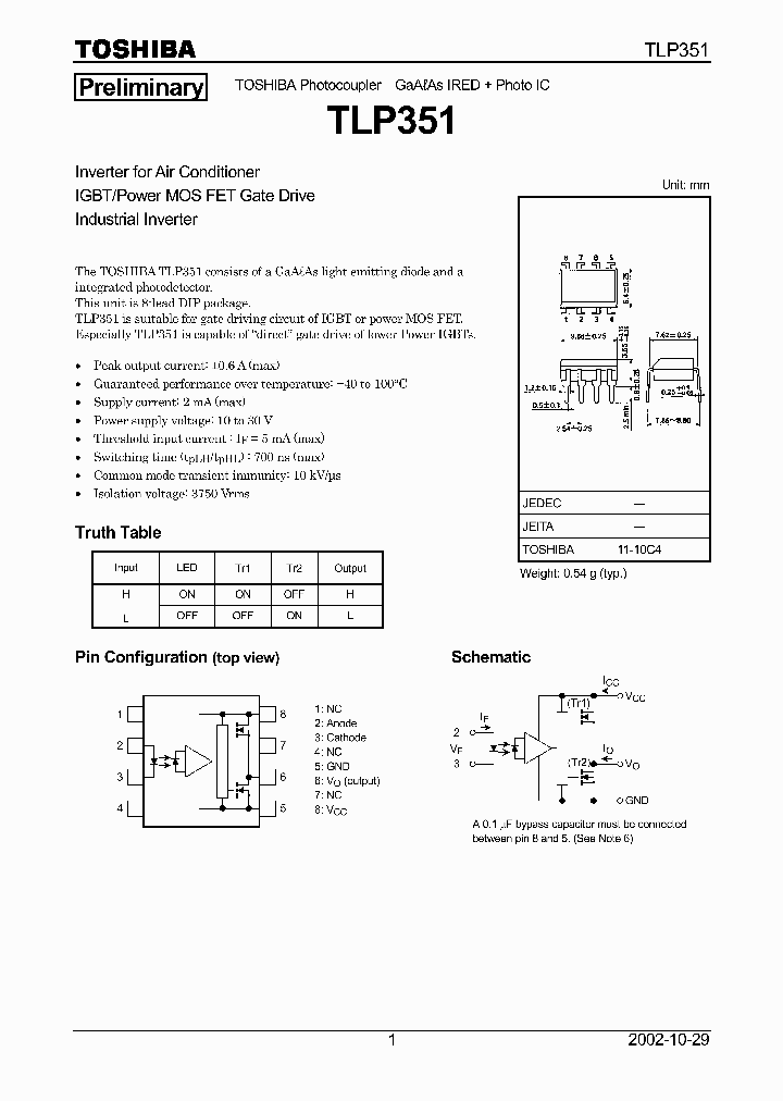 TLP351_4132.PDF Datasheet